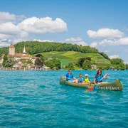 spiez-kanuweg-thunersee-familie-sommer-schloss-rebberg-wasseraktivitaeten