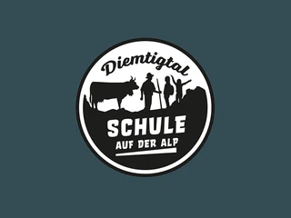Logo de l'école sur l'alpage