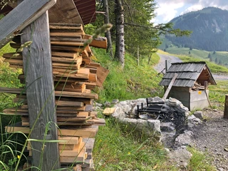 Genügend Feuerholz ist vorhanden