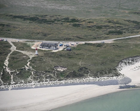 Leuchtturm List-West Blick auf den Ellenbogen mit dem Leuchtturm List-West