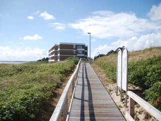 Holzbohlenweg in Richtung Mellhörn