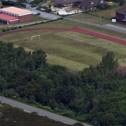 Sportplatz aus der Vogelperspektive