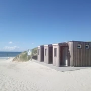 Toiletten am FKK-Strand