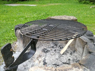 Feuerstelle beim Grimmimutz Blockhaus