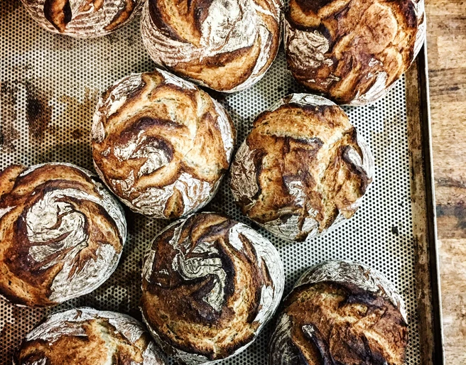 Steinofen Brot der Bäckerei Lund