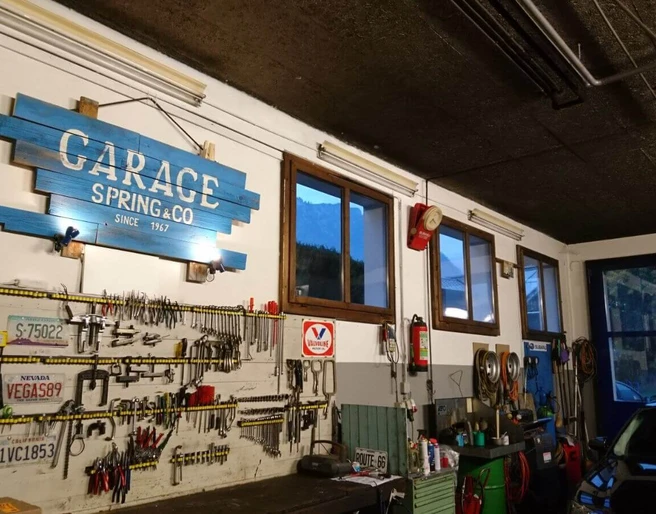 Garage Spring von innen