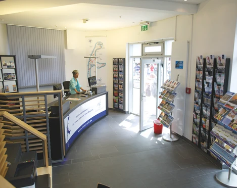Innenansicht des Info-Centers