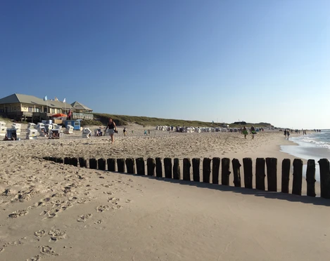 Textilstrand am Kaamps7 in Kampen