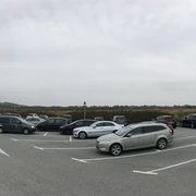 Parkplätze am Strandübergang Sturmhaube in Kampen
