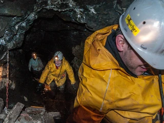 Unter Tage in der Grube Samson