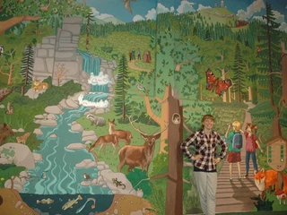 Wimmelbild im Nationalparkhaus