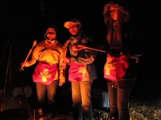 Geniesse ein feines Outdoorfondue unter freien Sternenhimmel
