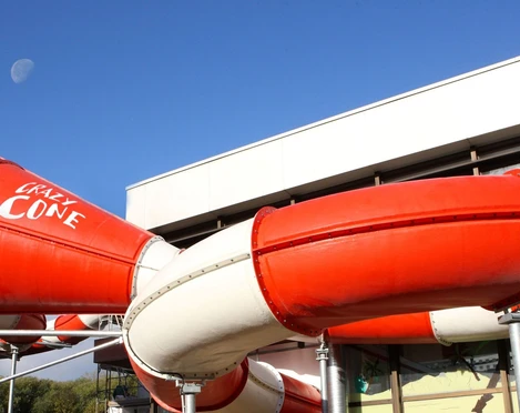 Crazy Cone Wasserrutsche in der Sehusa-Wasserwelt