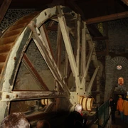Wasserrad im Bergwerkmuseum Grube Glasebach Straßberg
