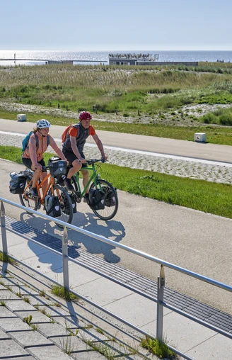 Radfahren am Wattenmeer in Norden-Norddeich