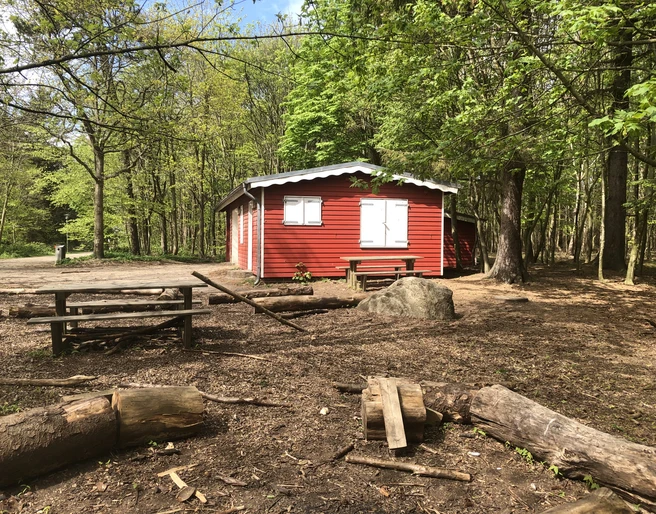 Blockhütte im Friedrichshain