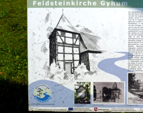 Infotafel Entstehung der Kirche