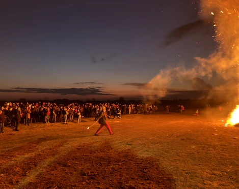 Fackelwurf an der Morsumer Biike