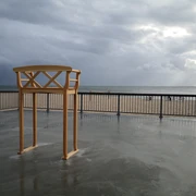 Hochwasserbank in Hörnum