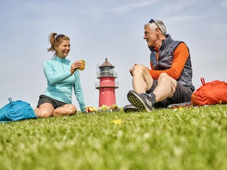 Picknick auf dem Deich