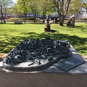 Stadtmodell von Westerland im Rathauspark