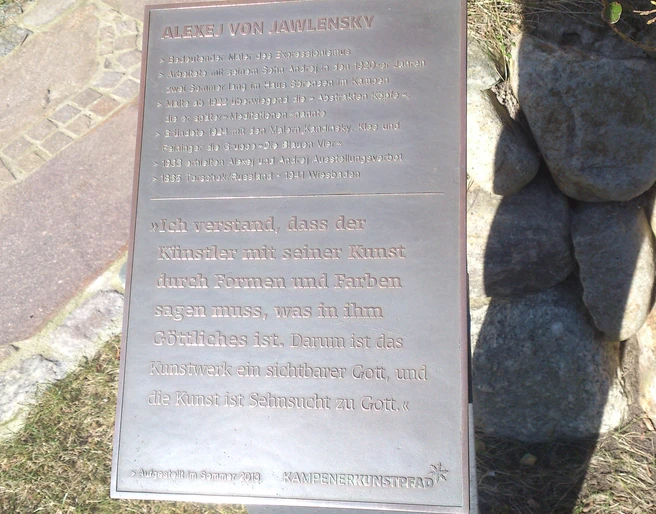 Kunststele Alexej von Jawlensky