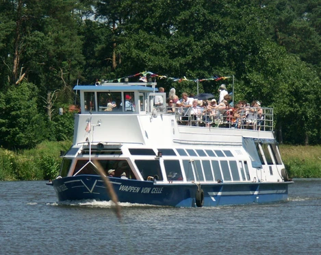 The Passenger Ship M.S. Wappen of Celle Fahrgastschiff M.S. Wappen von CelleThe Passenger Ship M.S. Wappen of Celle