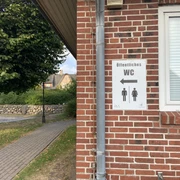 Toilette im Tinem Hüs
