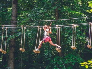 Im Kletterpark Bad Iburg können Kindergeburtstage gefeiert werden.