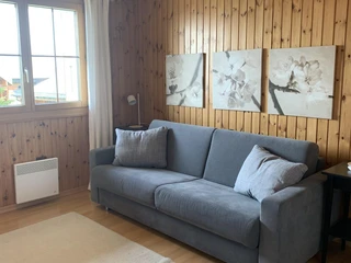 Schafsofa im Wohnzimmer