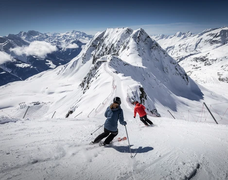 Skifahren auf dem Eggishorn  Skifahren auf dem Eggishorn