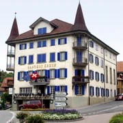 Das Hotel Kreuz liegt mitten im Dorfzentrum von Schüpfheim
