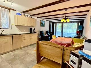 Kitchen with living room