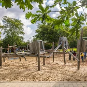 Spielplatz am Klangberg - Familie in Leipzig Der Spielplatz am Klangberg bietet viele Spielmöglichkeiten.