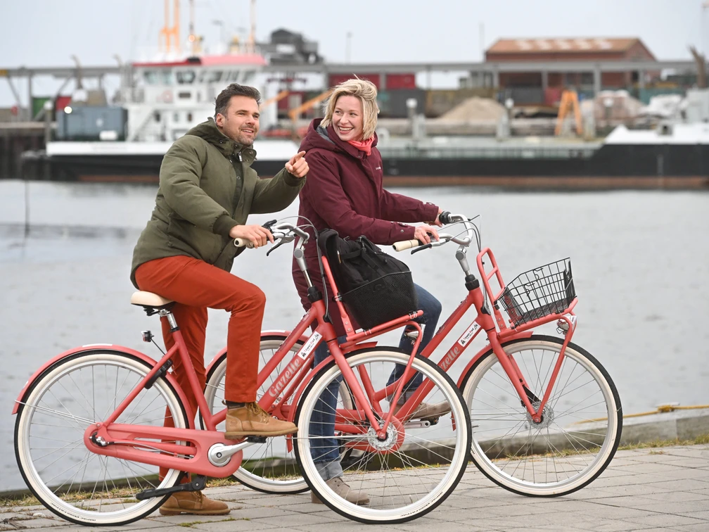 Fahrradparkplatz im Loog auf Juist