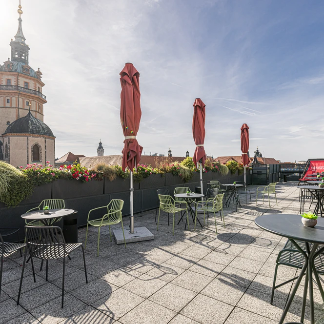 Roof terrace at the Lancaster University event venue | Leipzig Convention Bureau