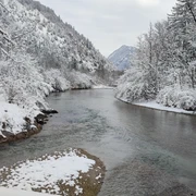 Wanderweg links der Loisach | Einmündung Gießenbach in die Loisach