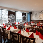 Indian Crown Innenraum – Gastronomien in Leipzig Das Indian Crown serviert euch indische Spezialitäten in modernem Ambiente, Gastronomie, Kulinarik