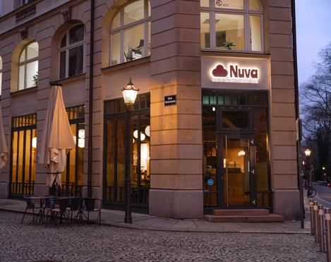 Das Pizzarestaurant Nuva im Lipsia Haus – Gastronomien in Leipzig Das Nuva befindet sich im unter Denkmalschutz stehenden Lipsia Haus, Gastronomie