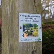 Grenzgeschichten_Plakette vorspanneiche_Dollenbruc