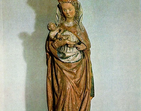 Marienstatue in der Katholische Pfarrkirche St. Marien