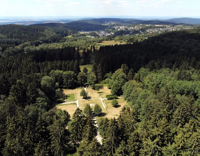 Das Römerkastell aus der Vogelperspektive