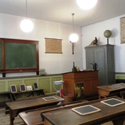 Das historische Klassenzimmer.