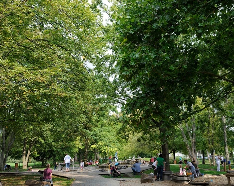 Wasserspielplatz im Südpark von Bad Nauheim