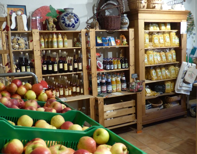 Das große Angebot im Hofladen.