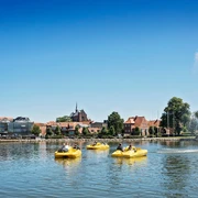 Vandcykler på Haderslev Inderdam