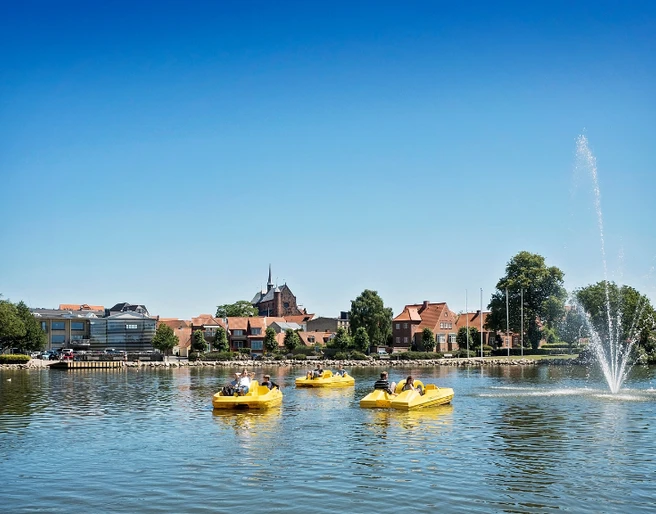 Vandcykler på Haderslev Inderdam