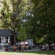 Außenansicht des Schweizer Milchhäuschens