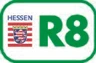 Logo Hessischer Radfernweg R8 Logo Hessischer Radfernweg R8