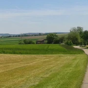 Landschaft entlang der Strecke